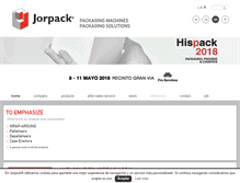 Tablet Screenshot of jorpack.com